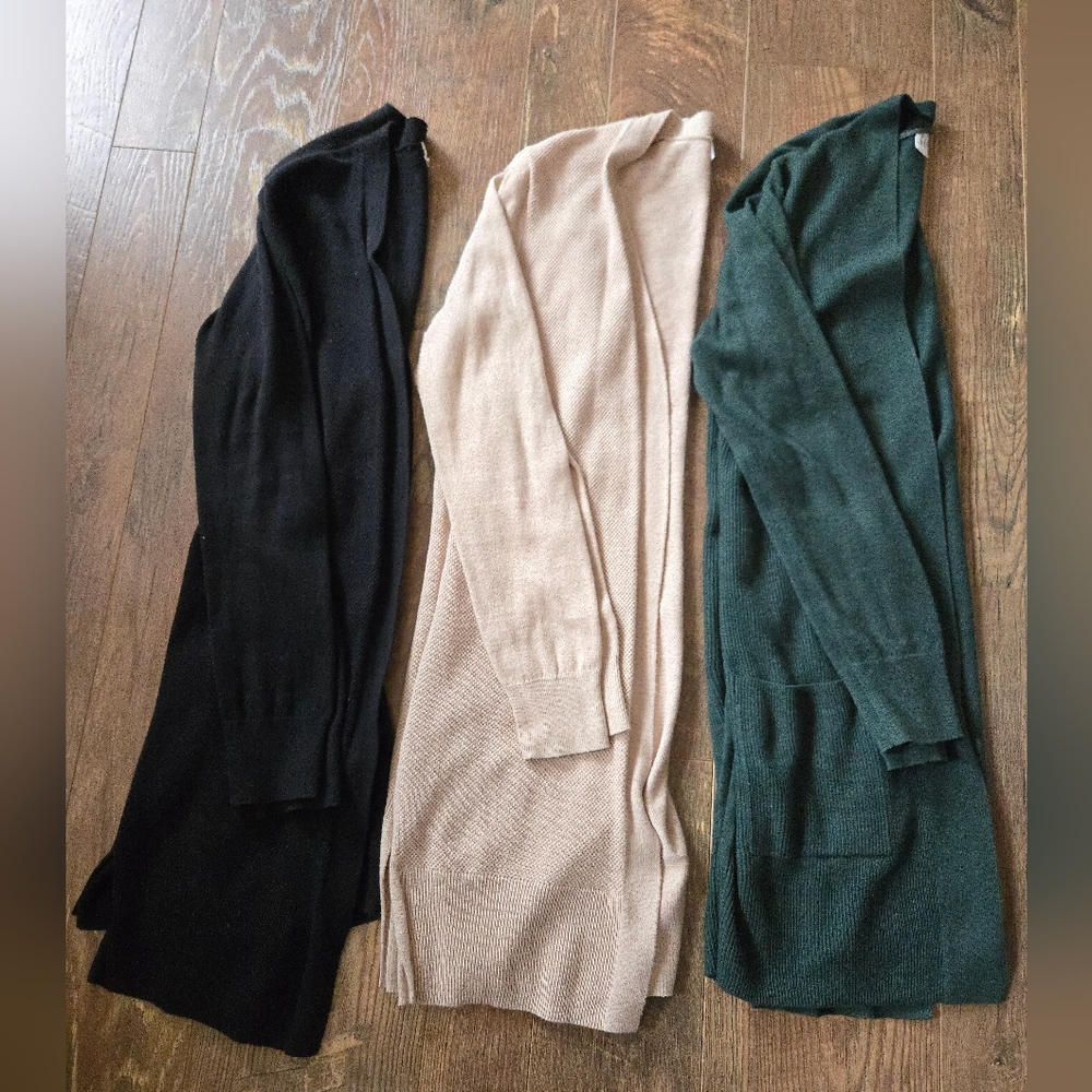 Lot Of 3 GAP Long Length Cardigans